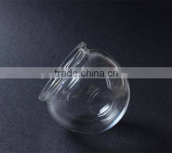 china supplier pyrex glass ball lamp shade,globe shape borosilicate 3.3 pressed glass bulb