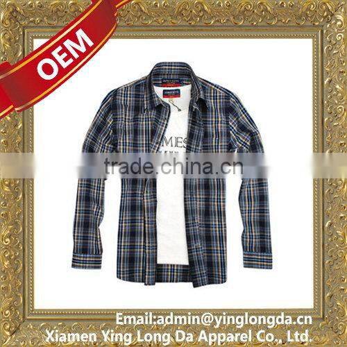 Most popular hot-sale combed cotton mens shirt