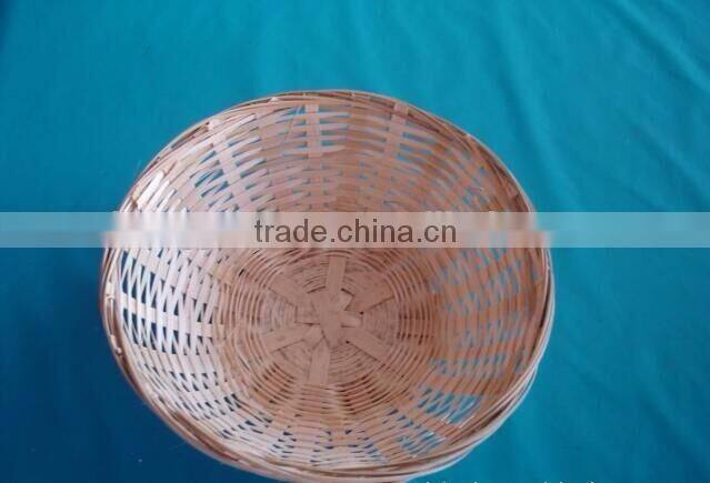 Round bamboo heated bread baking basket