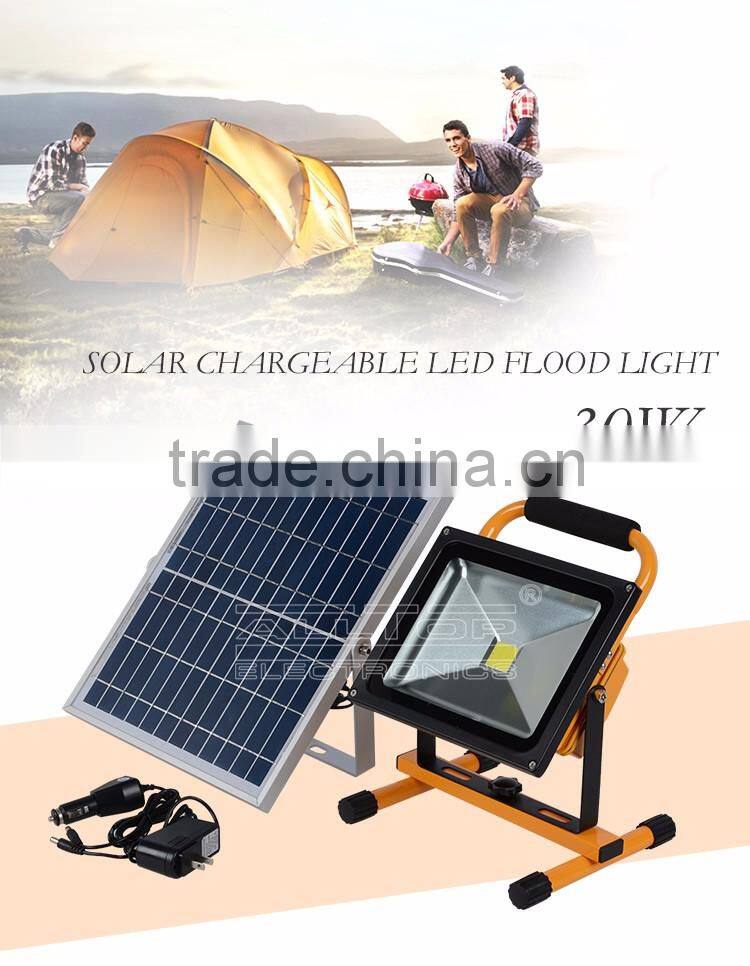 Most powerful ip65 portable outdoor new mini movable solar led flood light