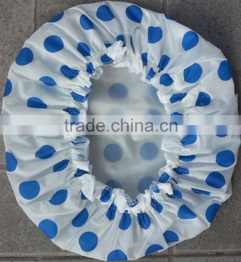 waterproof polyester shower cap