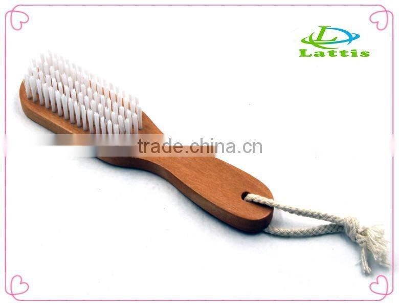 Wholesale bristle wood foot brush with pumice stone shower brush