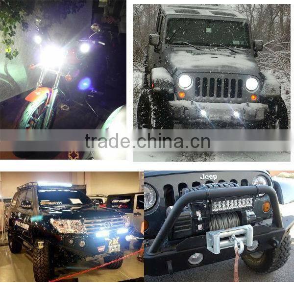 Aluminum 24w 2150lm superior quality h7 cree led for mini jeep