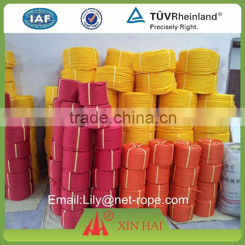 PP twist rope with low price for agriculture farming and decorative garden fencing