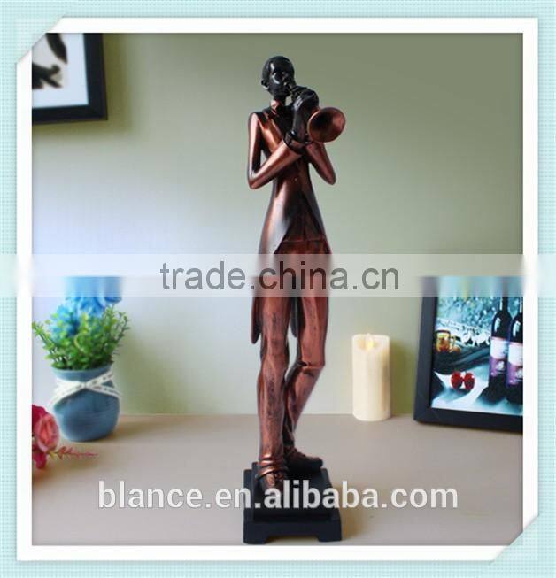 resin indoor statues and sculptures musician statue singer sculpture for home decor