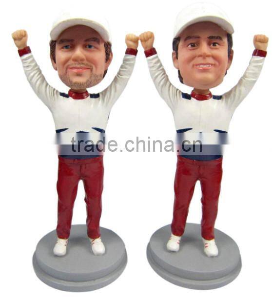 custom cheering Speed Racer bobble heads for F1