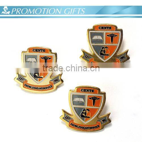 decorative artifacts high quality painted metal shield badge