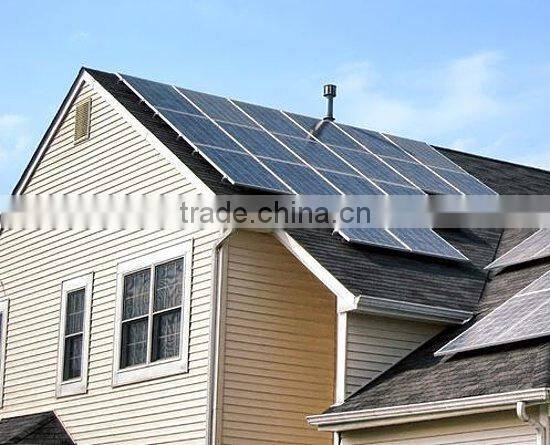 At roof solar panel mounting system 6KW for home using