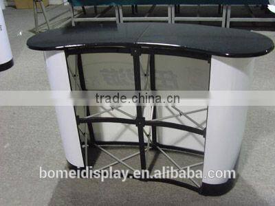 Promotional aluminum material collapsible 2*2 pop up advertising desk