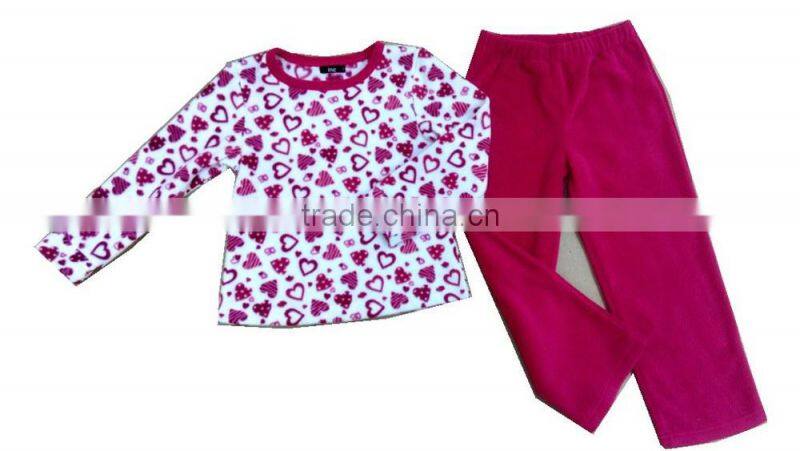 Printed polar fleece pajamas
