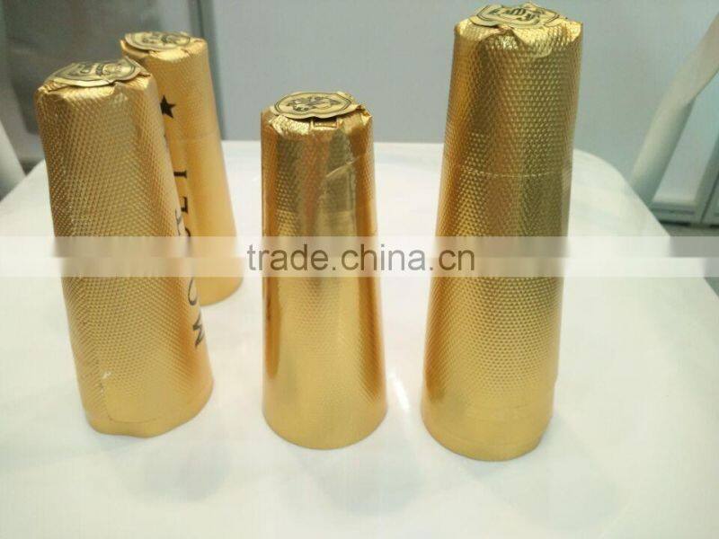 customized printed wine champagne bottle neck label