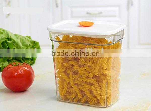 Multi-size Transparent Plastic Food Storage Jars