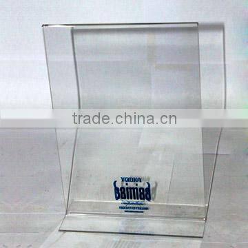 floor standing rotating acrylic brochure holder for advertising display