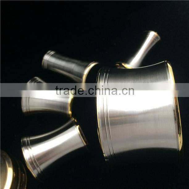 Custom made CNC metal parts double color plating chrome & gold plated electroplating factory