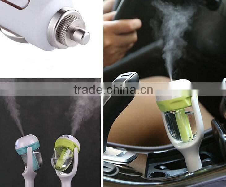 Colorful car humidifer Steam Air Humidifier Aromatherapy Essential Oil Diffuser Portable Mist Maker car fragrances min humidifer