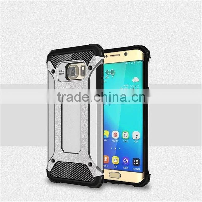 2016 Latest free sample For Samsung Galaxy S6 Edge Plus Armor Impact PC TPU phone Case ,mobile Phone Case