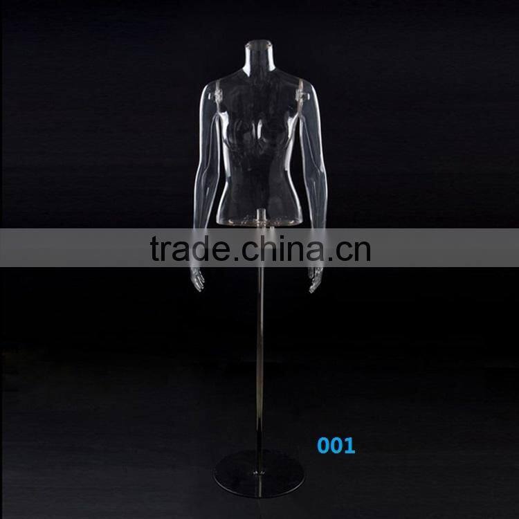 Sexy transparent torso mannequin upper body on slae