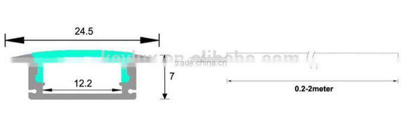 High Bright Rigid Light Bar 72LED 18W Meter 5360 Led Aluminum Strip