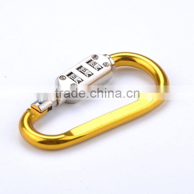 Aluminum alloy 7 d glyph shape climbing buckle/plus combination lock and lock buckle