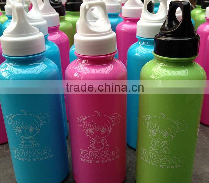 kid girl use 500ml cute cartoon portable bpa free healthy plastic water bottle