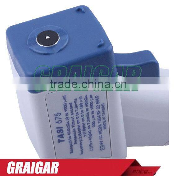 TASI-675 Digital Coating Thickness Gauge Painting Width Detectable Substrate Material Ferrous metal as iron, steel