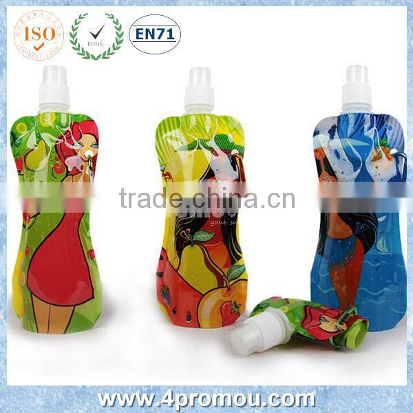 Cartoon design children plastic sports water bottle
