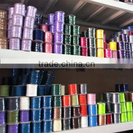 2015 wholesale 0.5---4.0mm round korea cotton waxed cord black and coffee for bracelet necklace garments