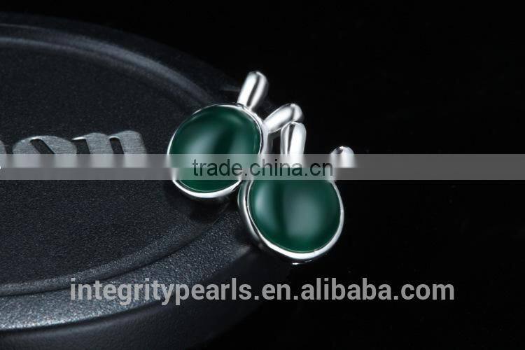 green agate cute lovely rabbit shape fashion latest korean model selling earring