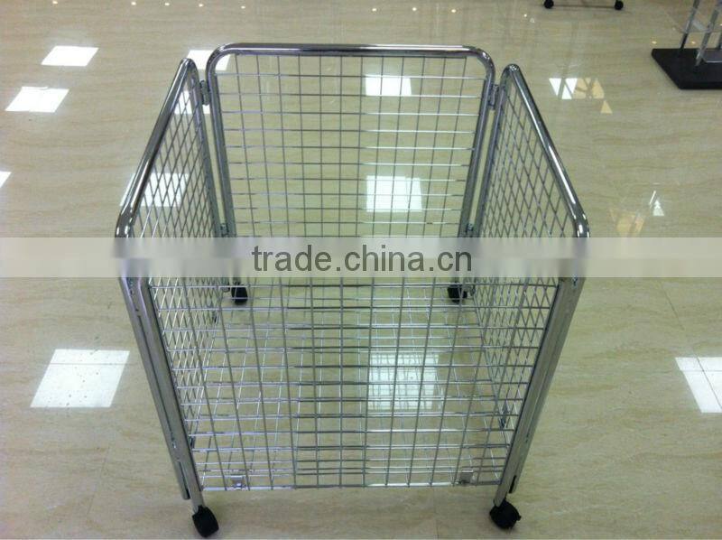 China Fosha Factory !! supermaket wire metal basket &Cargo basket 4 ways iron basket