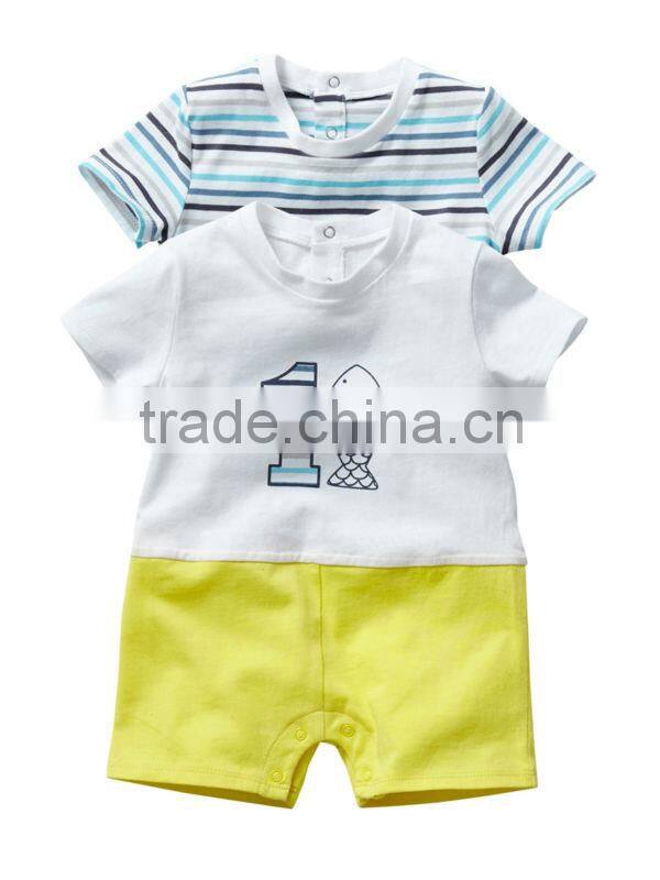 wholesanle cotton cute baby boy romper