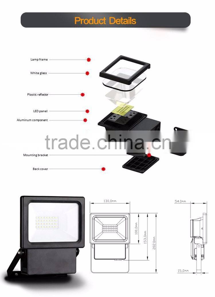 Wholesale ip44 ce waterproof high power 1000 lumen 10w led flood light smd fixture high lumen,outdoor led smd floodlight 10w