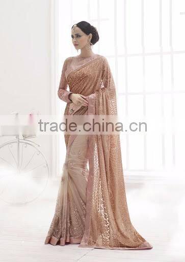 Green Net Lehenga Saree