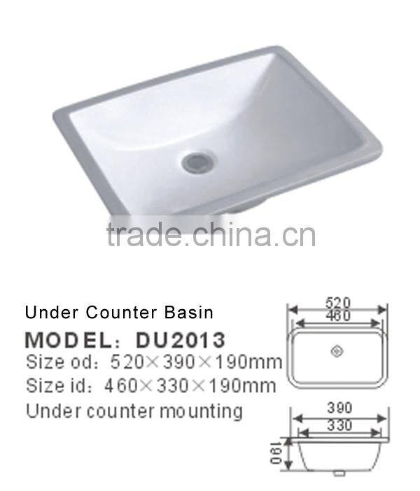 bathroom ceramic bowl under counter sink DU2013