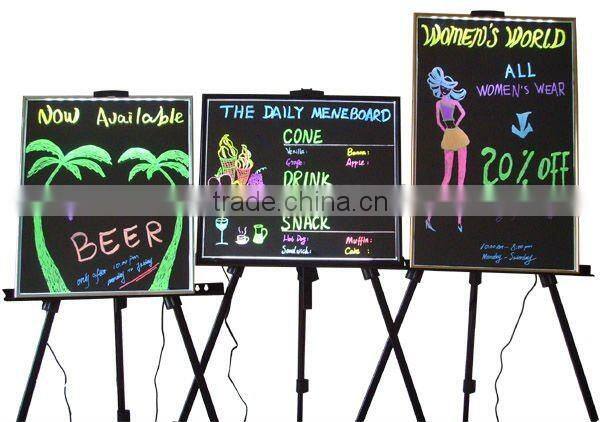 2015 New products acrylic led writing board with remote control