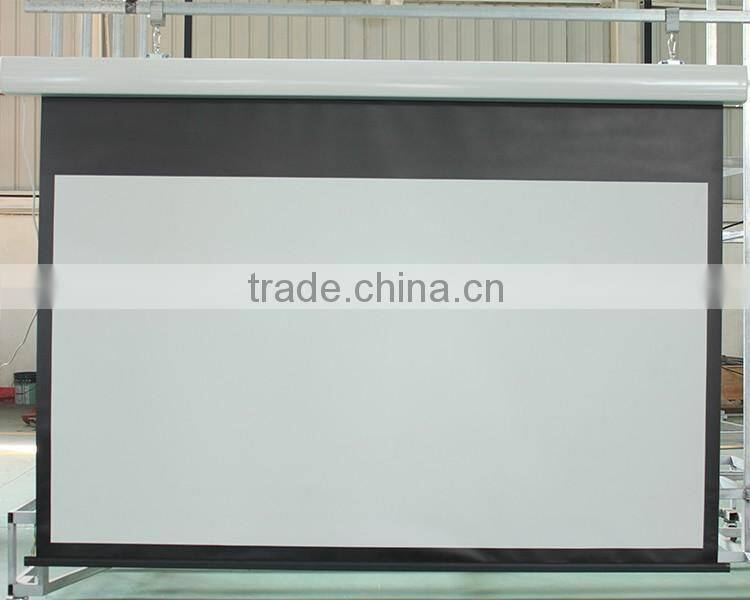 Competitive price electric projector screen automatic Projector Screen Wall Mounted Screen