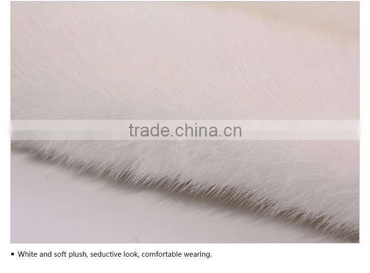 wholesale white velvet mink short mink coat shawl for girls