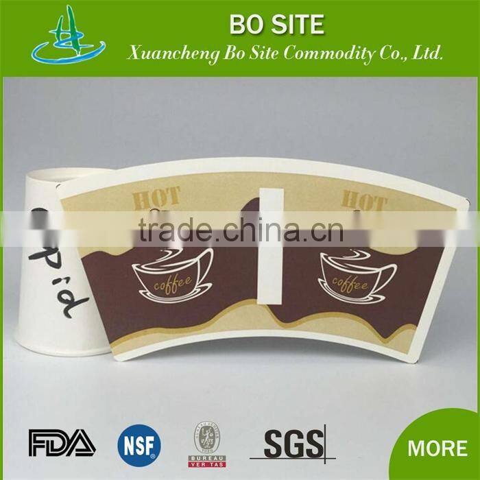 Excellent price paper cup sheet/Custom logo printed paper cup fan