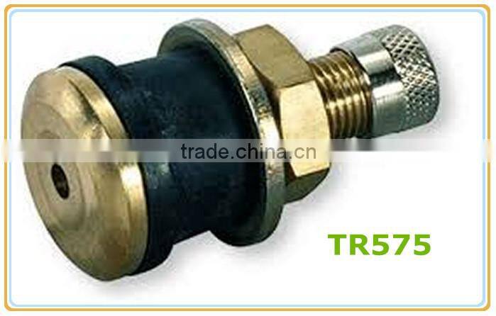TR575 Tubeless Truck & Bus Tire Valves/High-Quality Nickel-plated Metal Valve