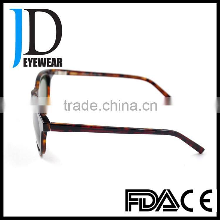 red tortoise acetate sunglasses green lens sunglass with OBE hinge