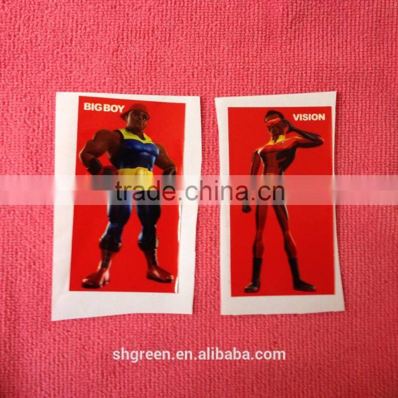 Africa vinyl gum sticker with offset printing