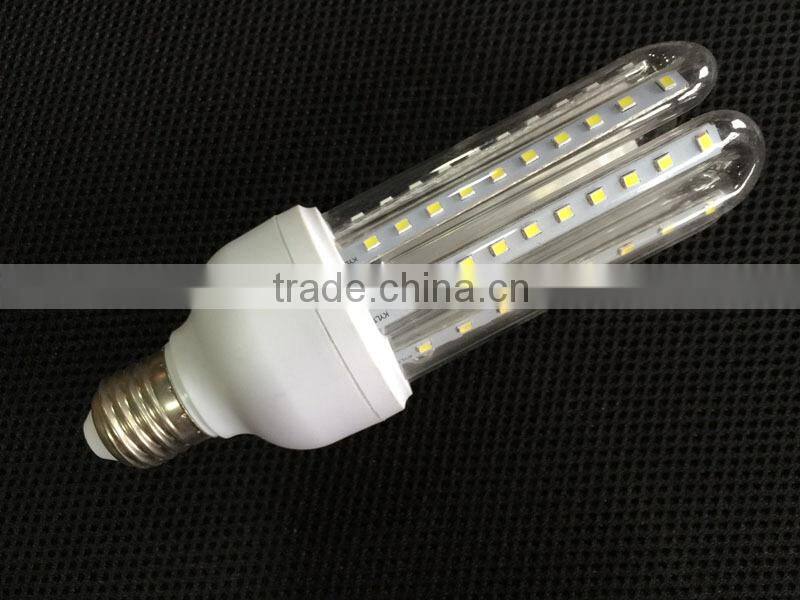 4U Shape LED Bulb Corn Lamp 16W E27 100lm/W, 360 degrees wholesale from China Manufacture CE RoHs Approved