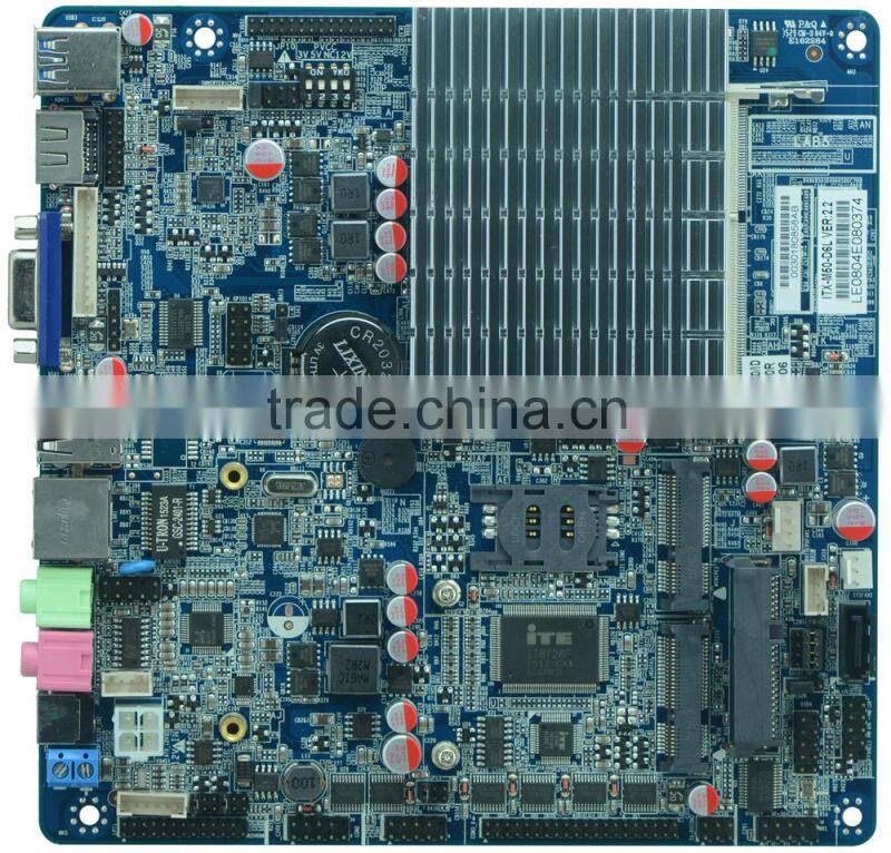 Cheapest firewall mainboard electronic advertising board with 9*usb, 6*com,2*24BIT LVDS