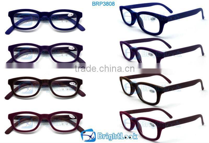 Classical reading glasses optics,newest flock eyeglasses ,flocking reading glasses/readers eyewear