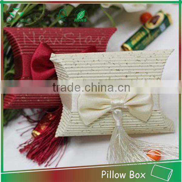 e-flute paper pillow box,kraft paper pillow box