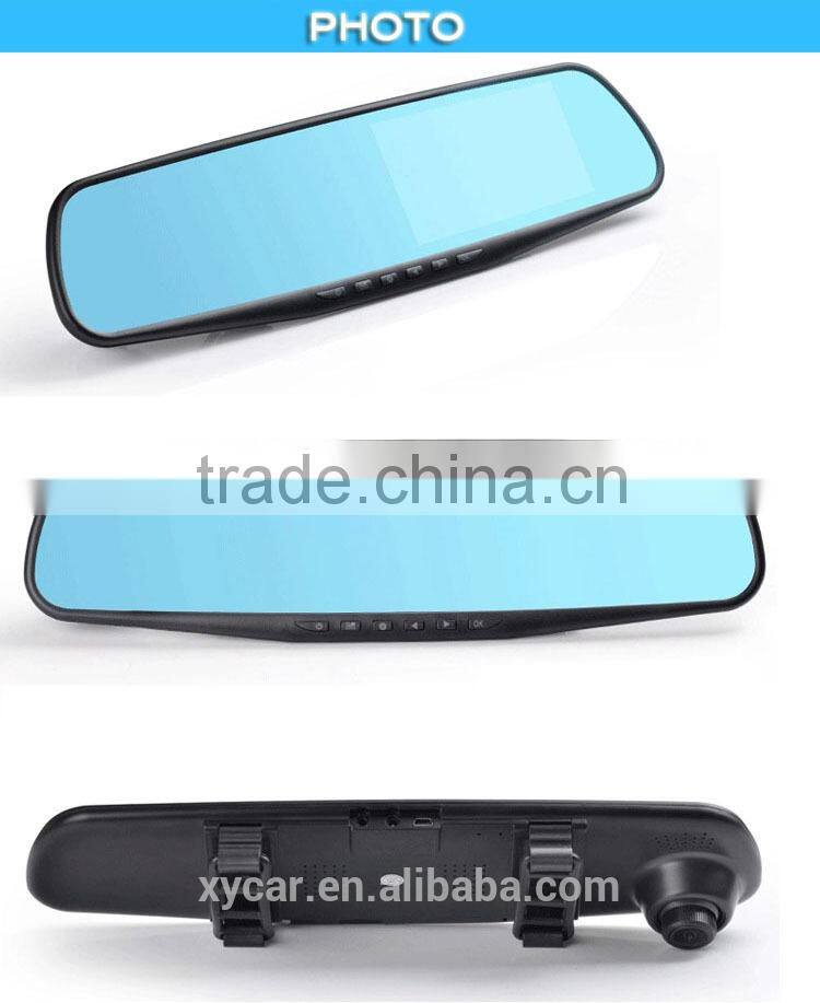4.3 inch car mirror Dual cameras rearview mirror car DVR, car camera rearview XY-9064D