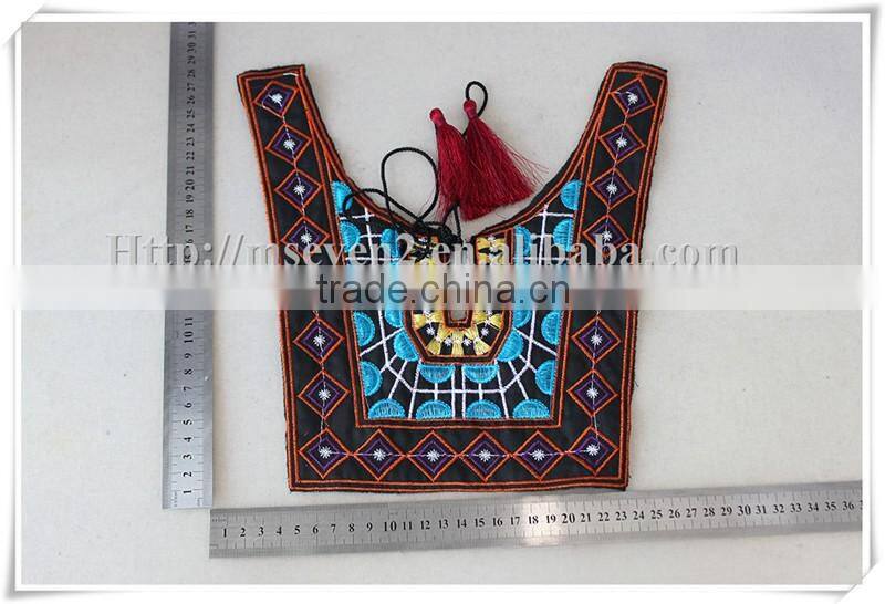 New arrival vintage embroidered crochet collar Embroidered Collar with tassel
