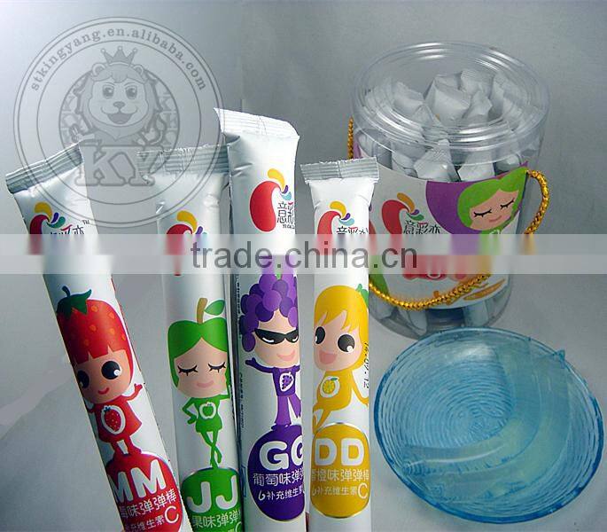Transparent Ice Pop Fruit Jelly Juice Stick Bar