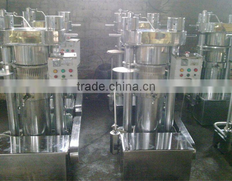 Stainless Steel Tea Seed Oil Press Machine / Hydraulic Walnut Seed / Sesame Seed Oill Press Machine