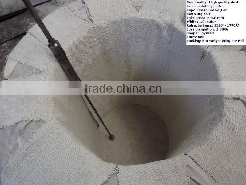 For induction furnace heat insulation mica sheet fiber cloth flexible laminate material High Quality dust free Cloth roll