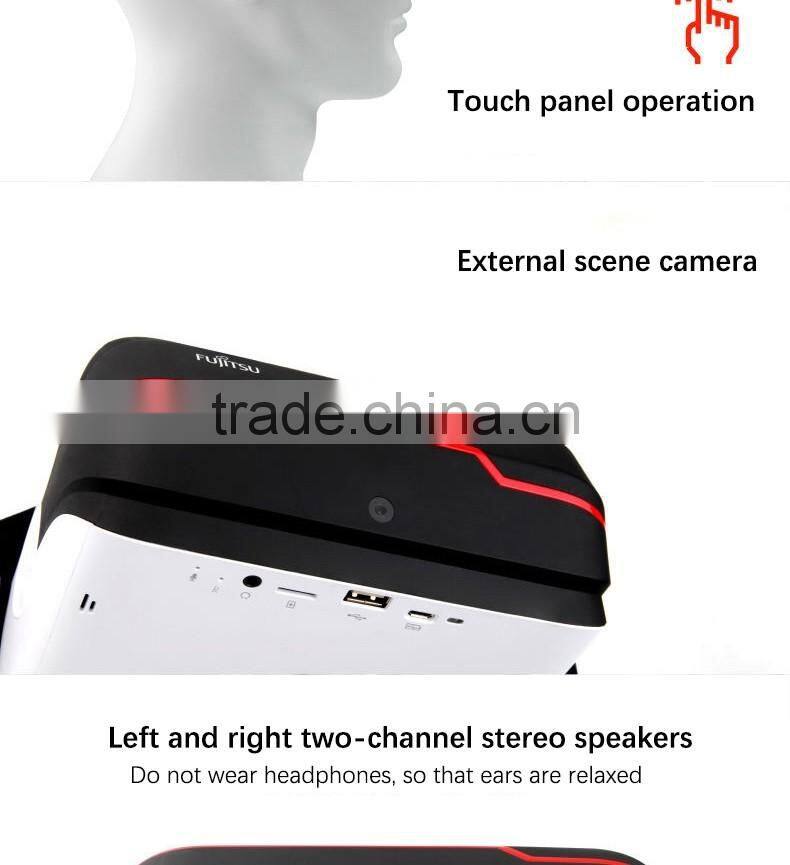 2016 New coming virtual reality 3d vr glasses with headphone